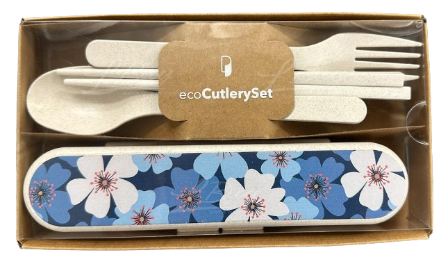 Papery 环保餐具套装 [Blue Flax]