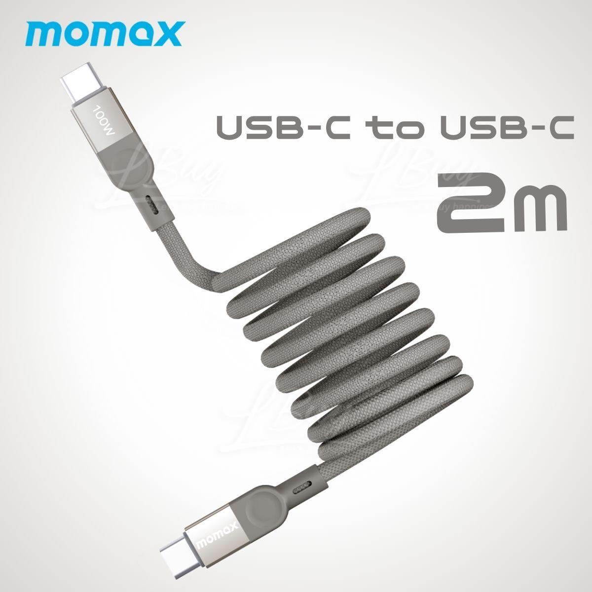MOMAX - Maglink 2m 100W USB-C to USB-C 磁吸連接線 – DC36L