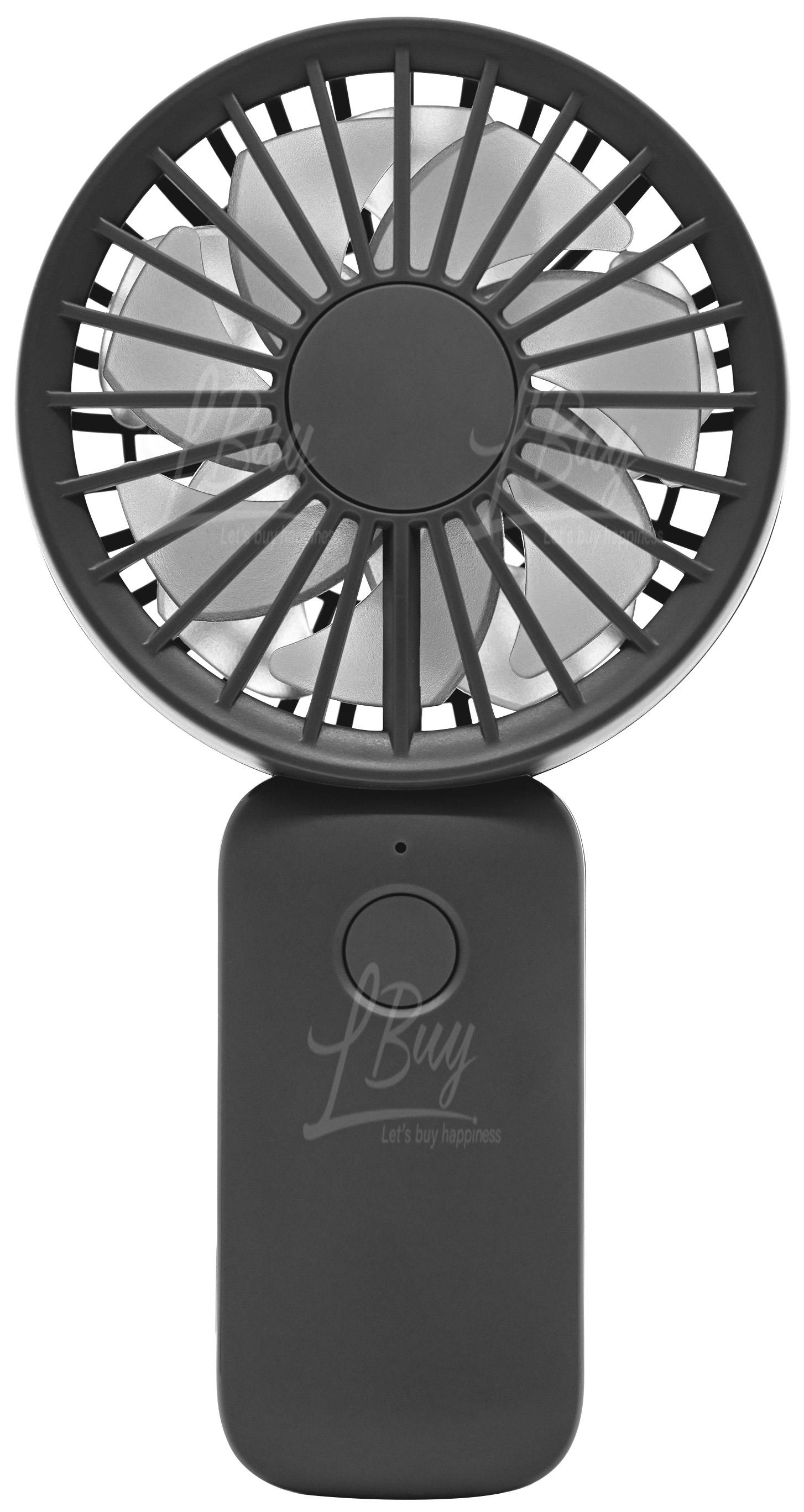 Rhythm Silky Wind Handy Fan S 手提座枱兩用 USB 風扇 黑色