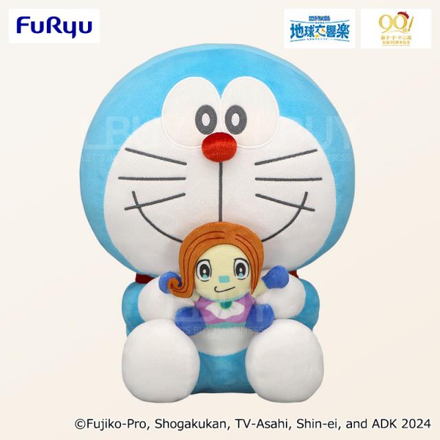 多啦A夢景品電影多啦A夢大雄的地球交響樂角色毛公仔 28cm