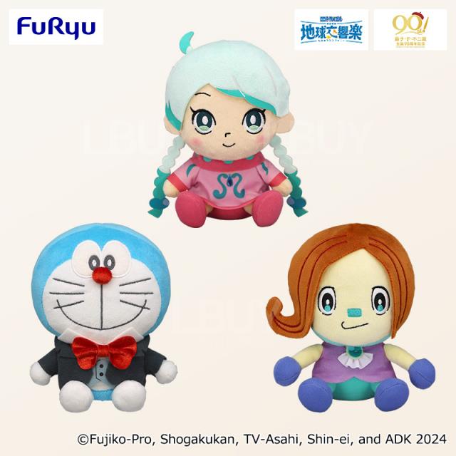 多啦A梦景品电影多啦A梦大雄的地球交响乐角色毛公仔 3款选1款
