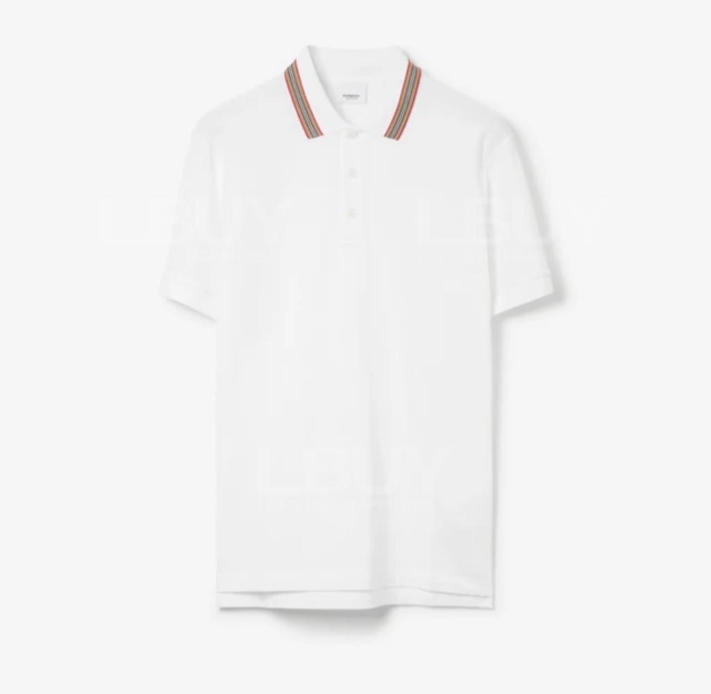 Burberry 白色棉質Polo短袖Tee T-shirt 
