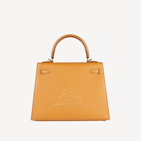 Hermès-Hermes Kelly 25 Bag Sesame ghw