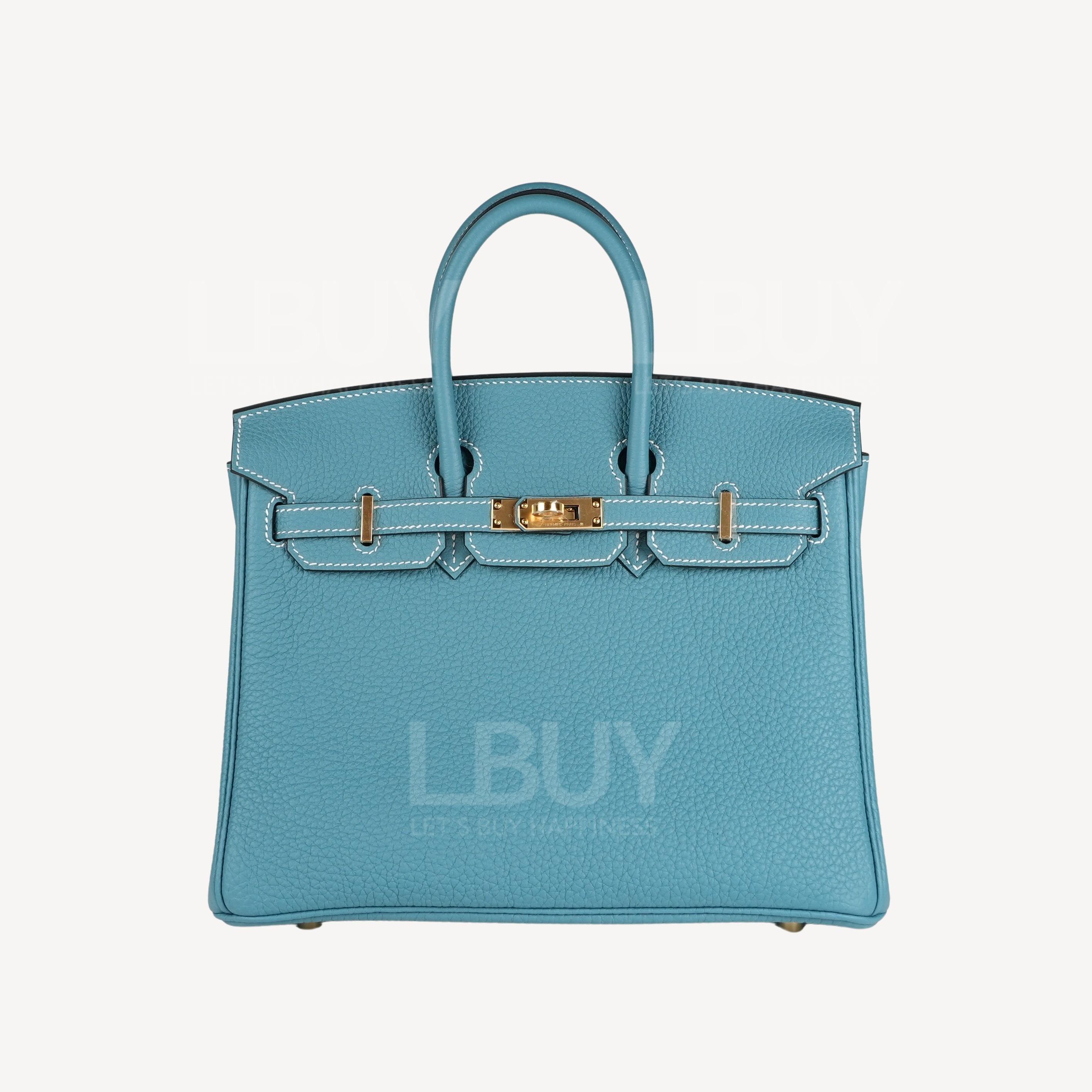 Hermes Birkin 25 Bag 手挽袋 牛仔蓝 金扣