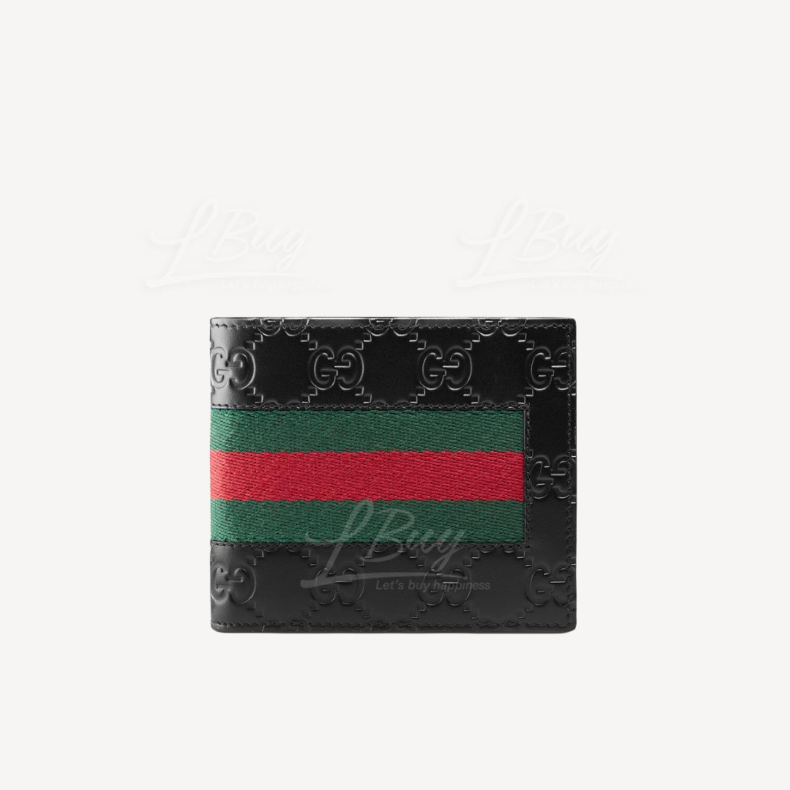 Gucci Signature织带银包