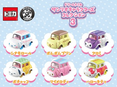 TD Dream Tomica-Sanrio 收藏 系列3 (全套6款 隨機1款)