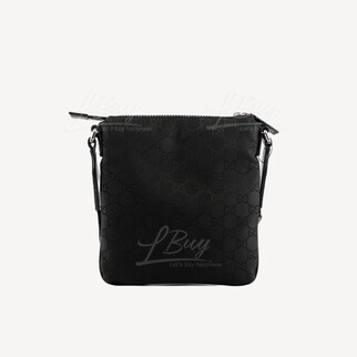 Gucci 帆布黑色GG Logo斜孭袋 449183