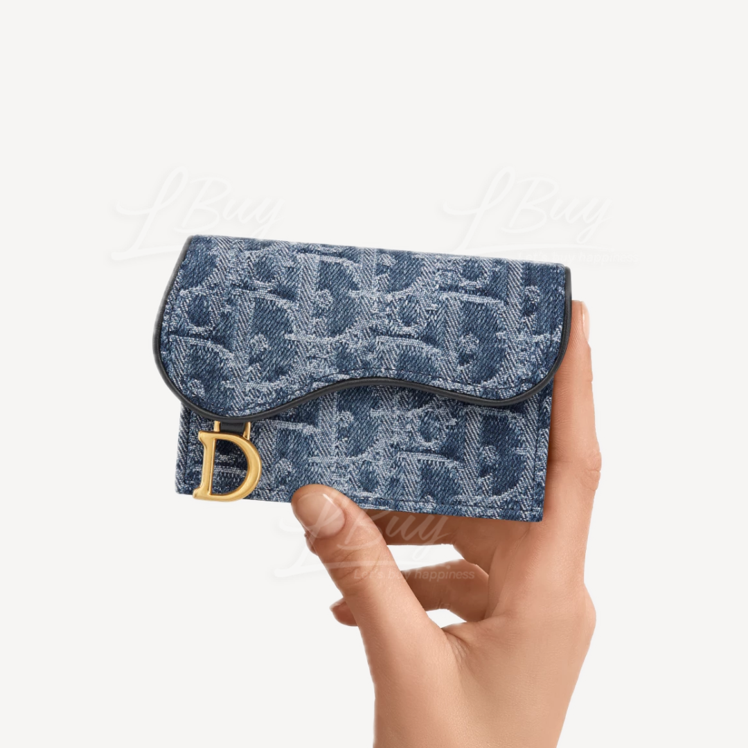 【デニムが可愛い♪】Saddle Bloom カードホルダー DIOR | Saddle Bloom カードホルダー ディオール オブリーク