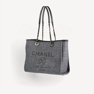 Chanel Deauville Medium Tote Bag 灰黑色 中号手挽袋 A67001