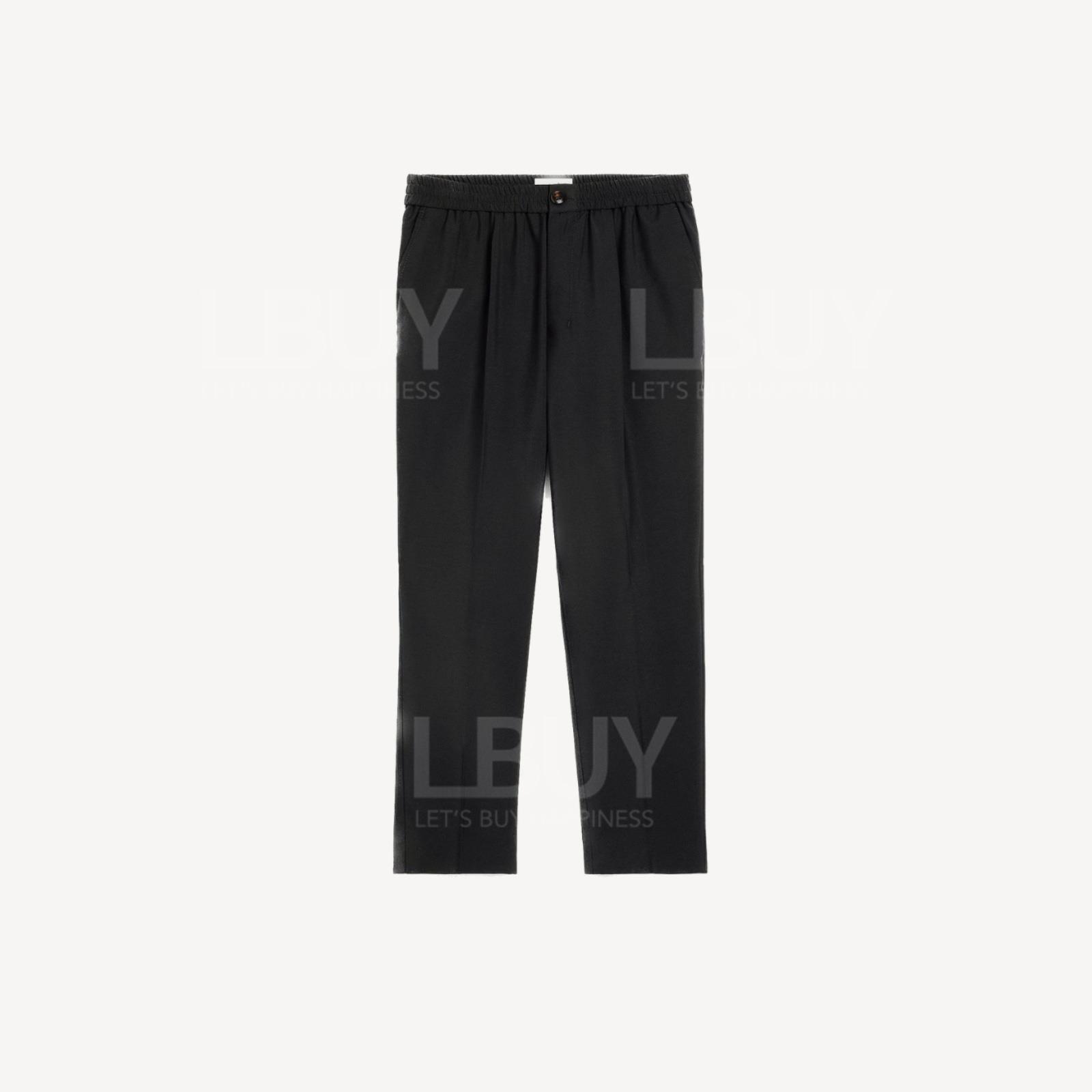 AMI Paris 压褶露踝裤