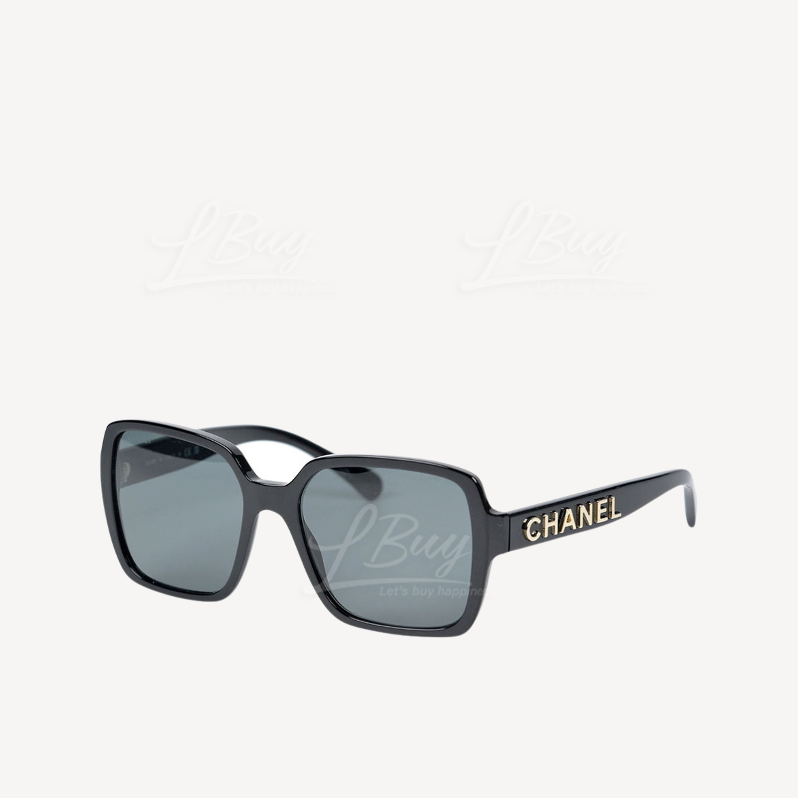 Chanel 金色Logo方形太陽眼鏡 0CH5408