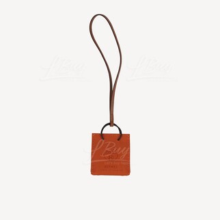 Hermes Bag Charm Orange