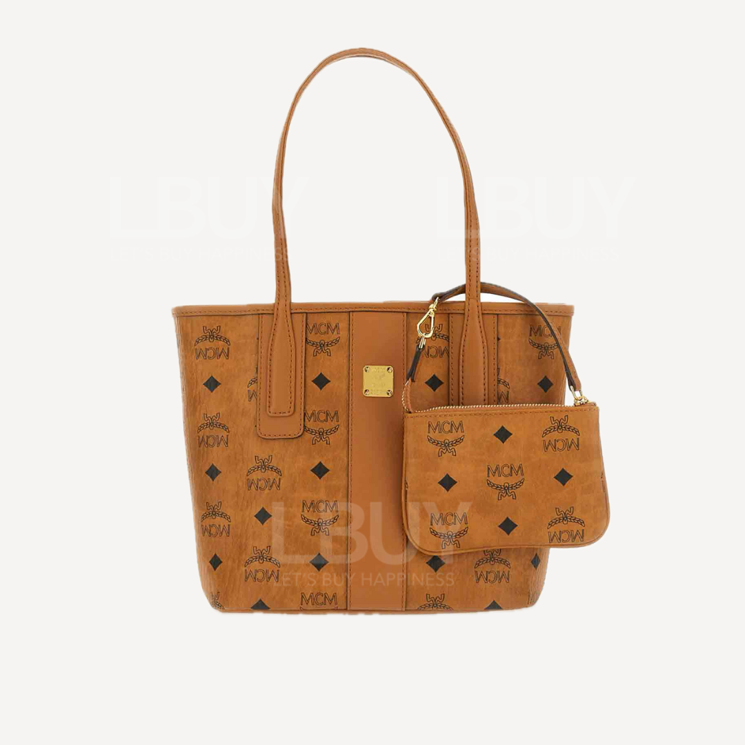 Tote Bag Mcm Parfum Tasche MCM-MCM Mini Tote Bag Brown MWPDALR01CO - Main Image