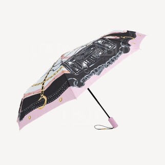 Moschino 粉紅色手袋自動雨傘