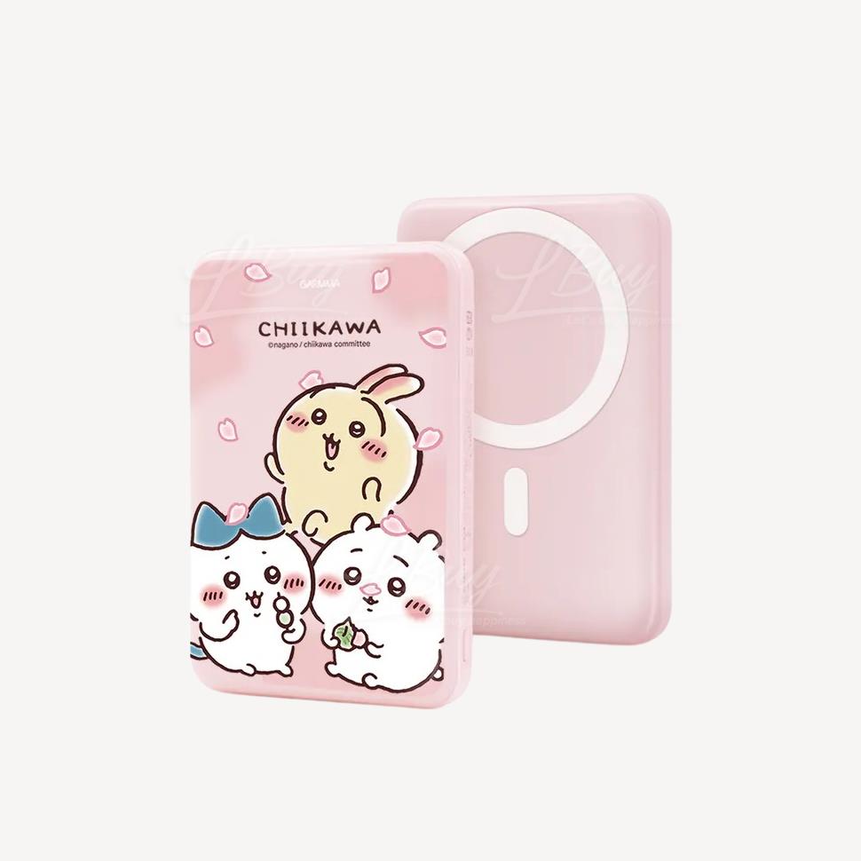 吉伊卡哇 Chiikawa 10000mAh 18W PD Magsafe 磁吸无线行动电源 赏樱趣 永橙 Garmma