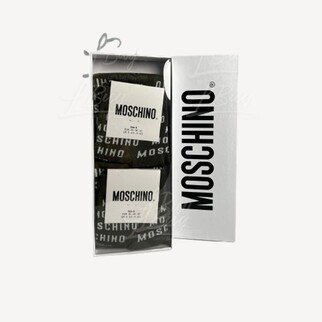 Moschino Green Logo Socks Pack of 2 Pairs