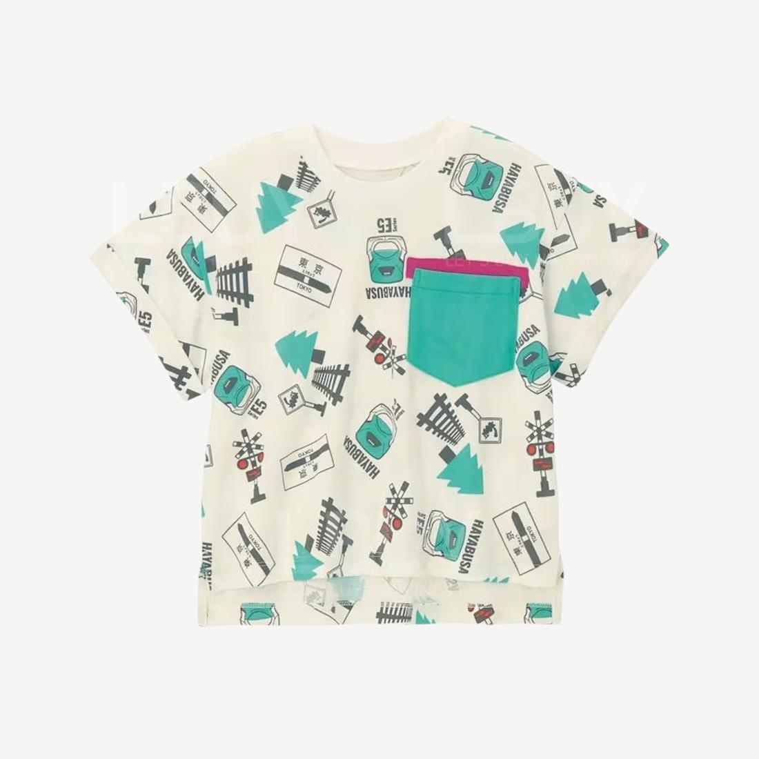 新幹線短袖短袖T恤 E5 （尺碼：100-130）