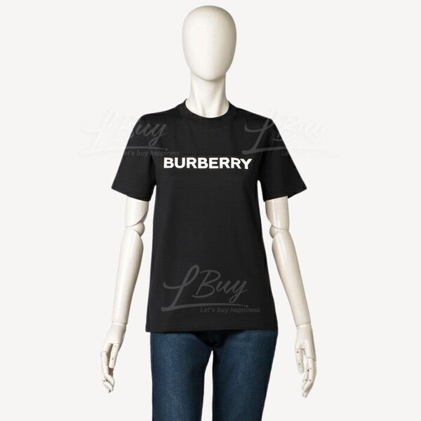 Burberry-Burberry Women's Logo T-Shirt Black 8080324