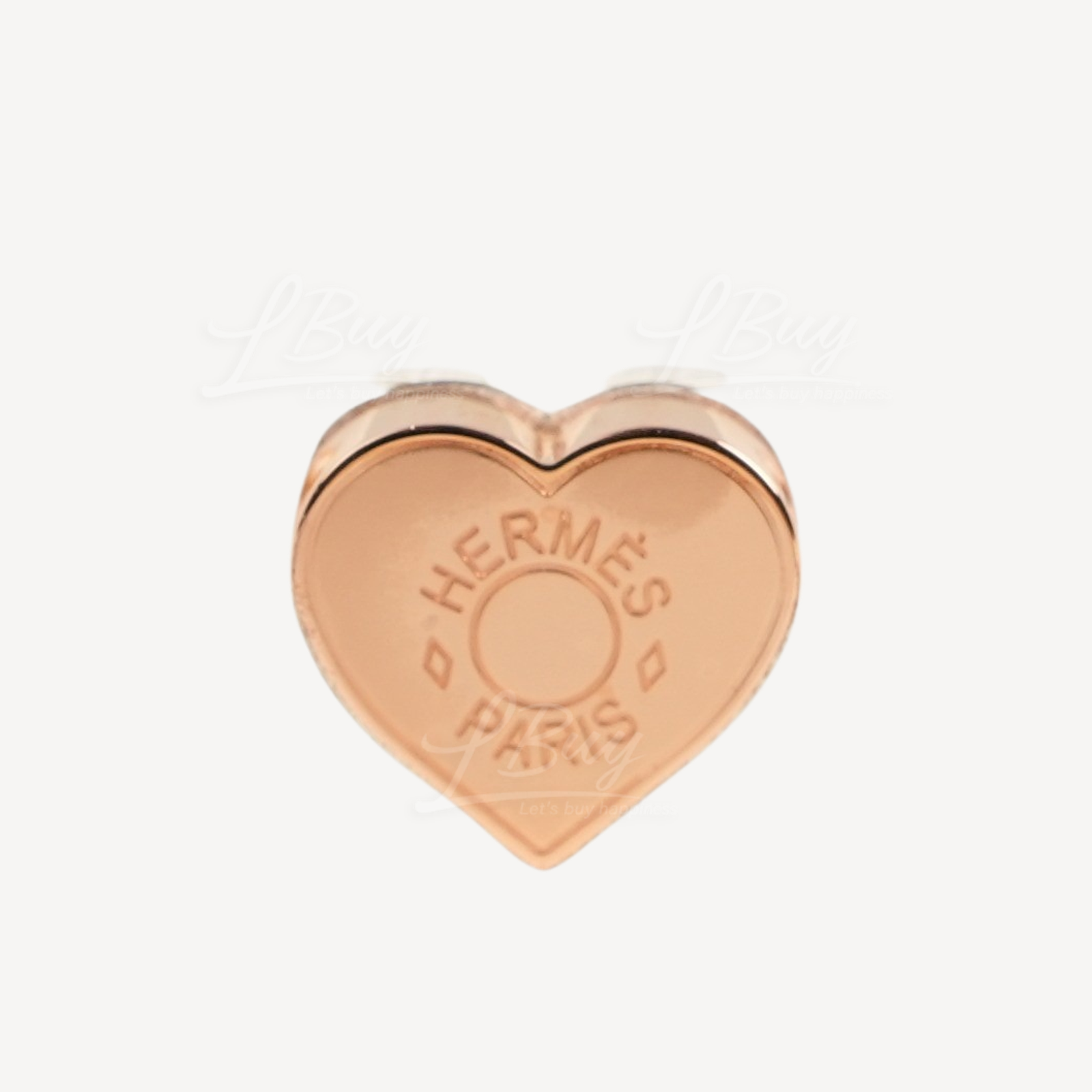 Hermes Mini Coeur Twilly Ring 心心丝巾扣环 玫瑰金色