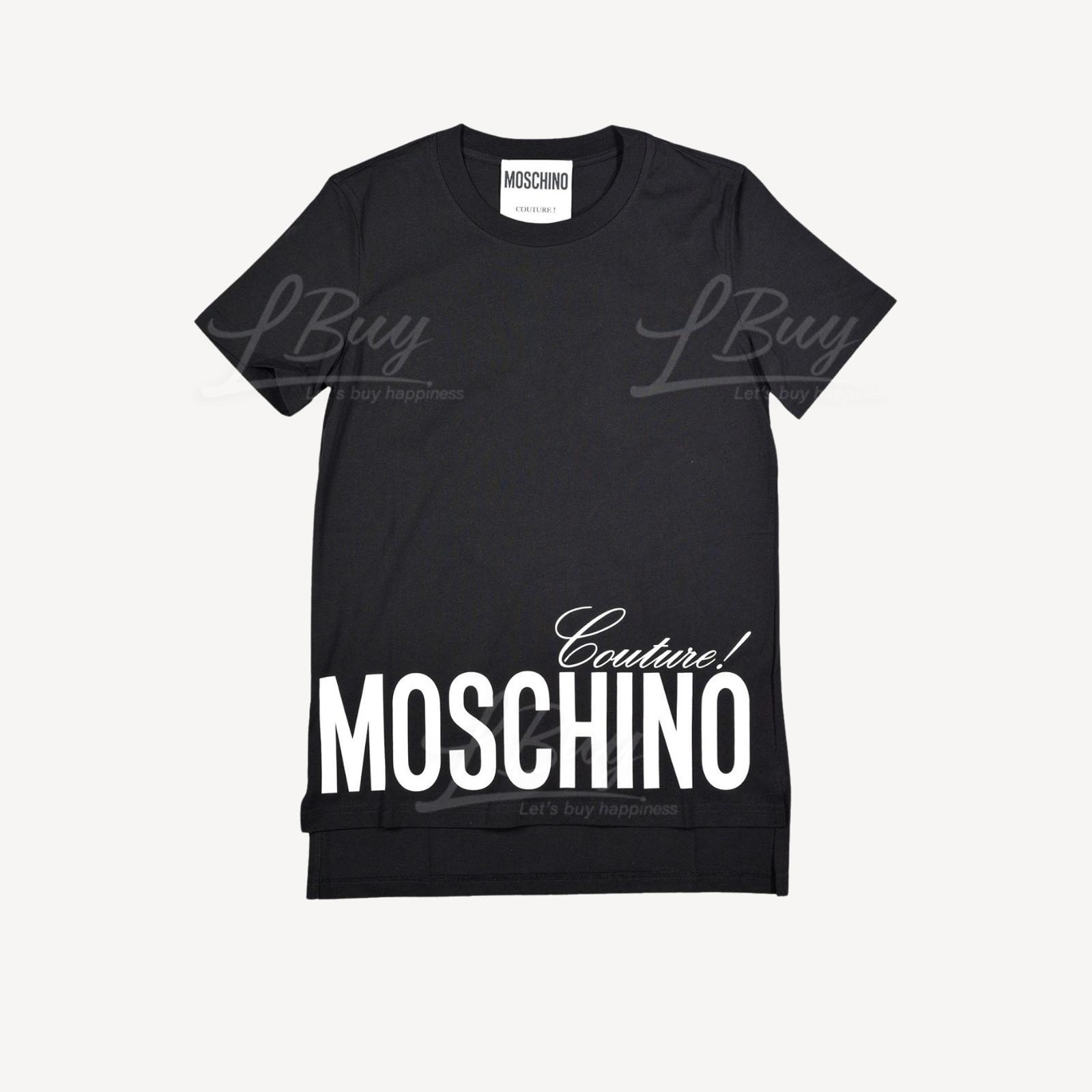 Moschino Couture Lower Hem Logo Short Sleeve T-Shirt