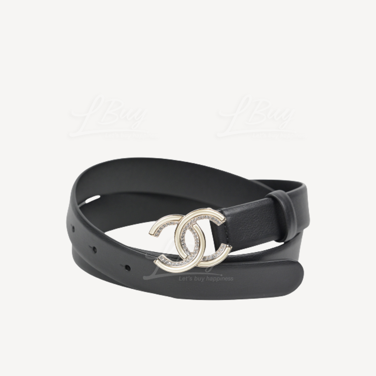 Chanel CC Logo Gold Buckle Belt AA7797