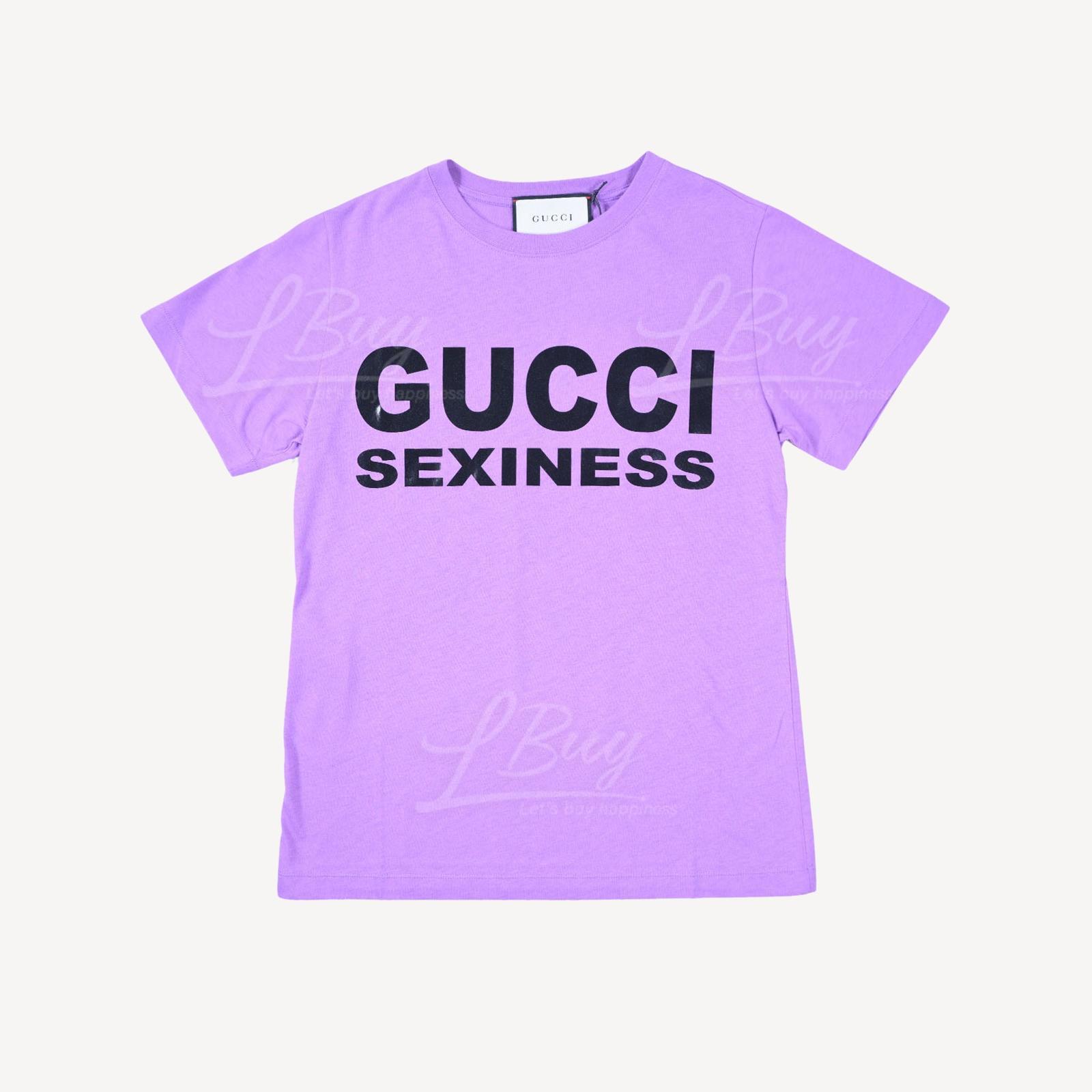 Gucci Sexiness 短袖T恤 紫色