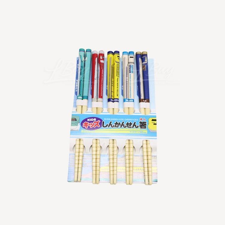 新幹線竹製筷子5枚組