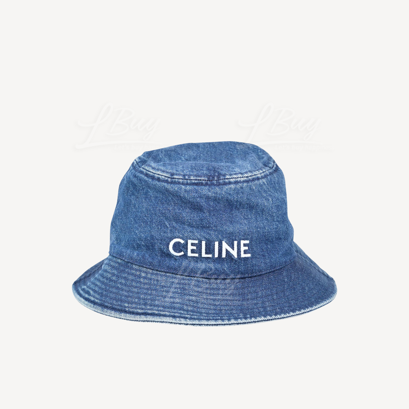CELINE バゲハ　デニム　L 61 Celine/セリーヌ 帽子 バケットハット デニム製金具ファッション