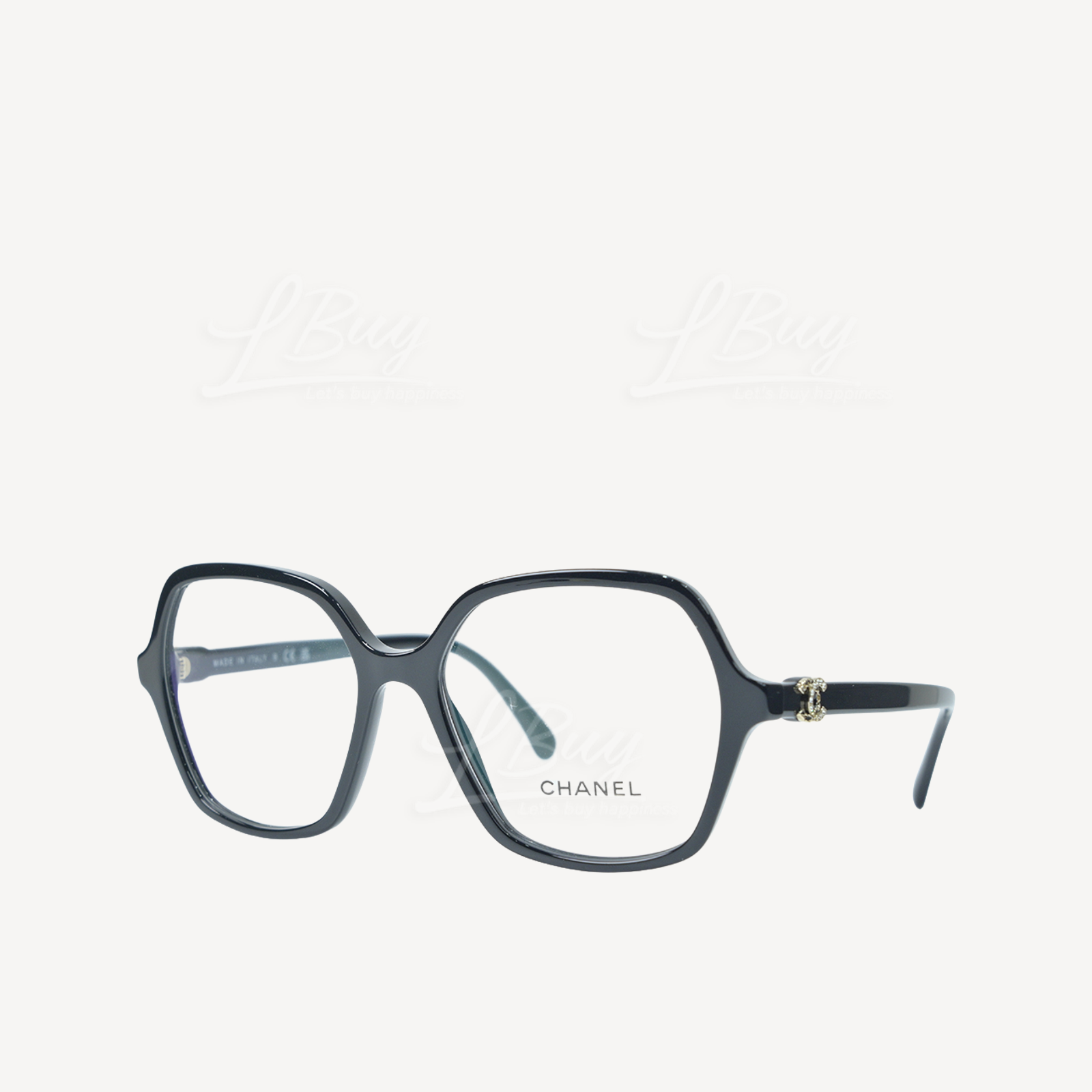 Chanel Colour CC Logo Square Eyeglasses CH3421