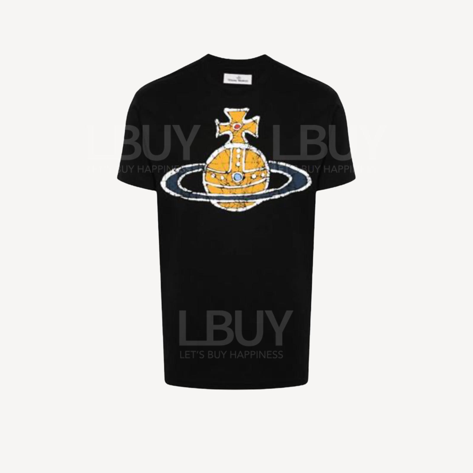 Vivienne Westwood Time Machine Classic 土星Logo 黑色T恤