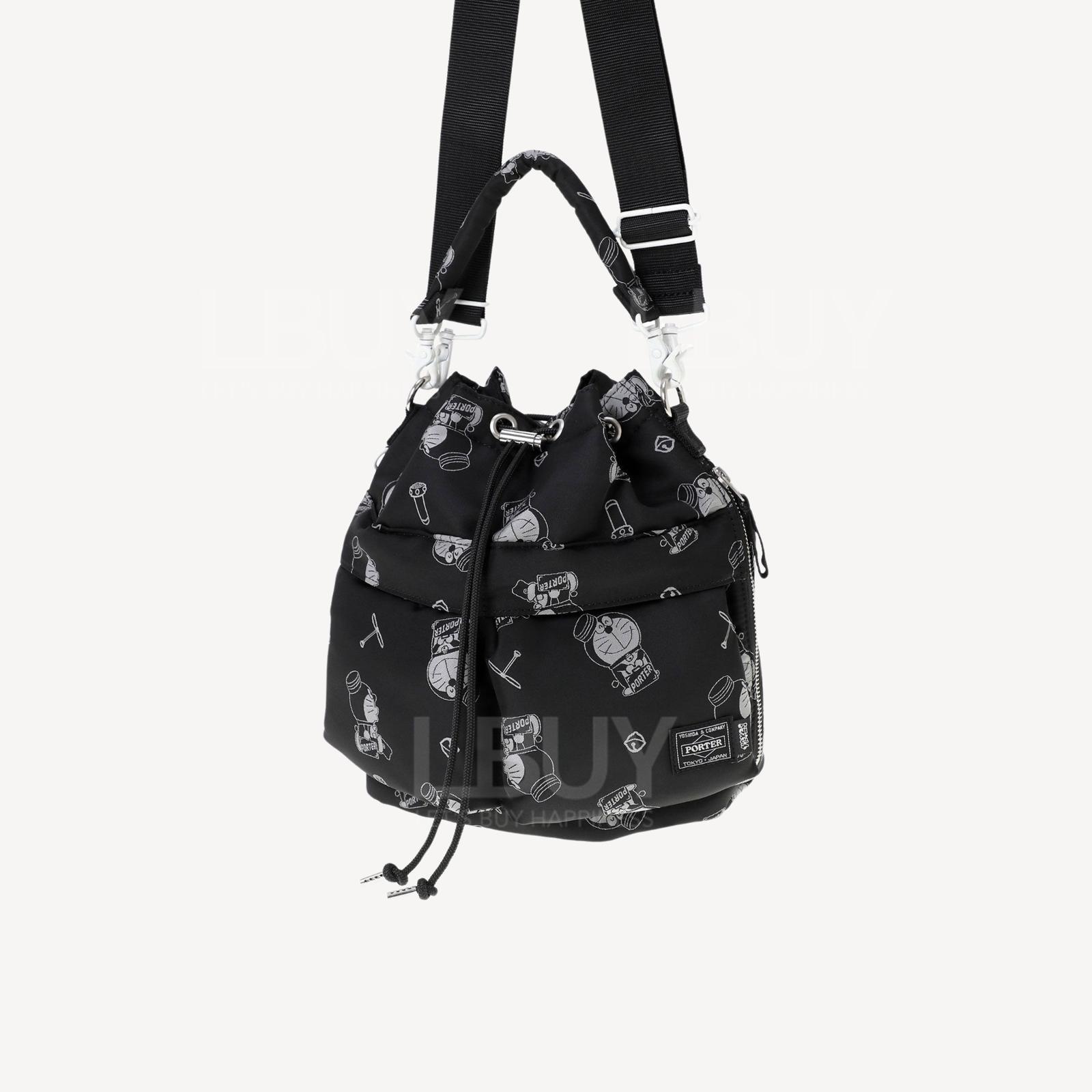 Porter x Doraemon Tool Bag (Black/Olive)
