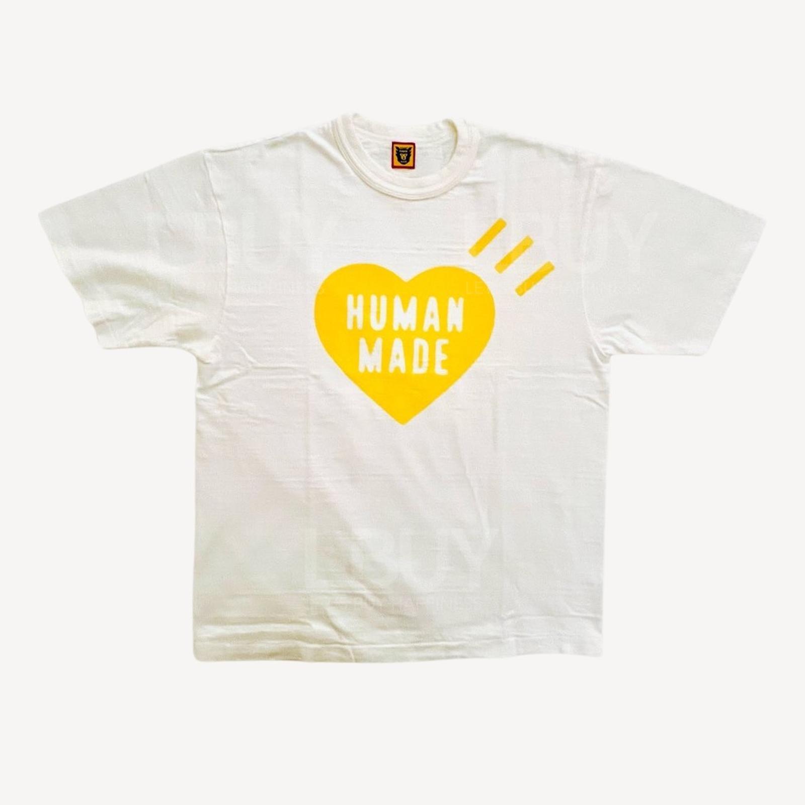 HUMAN MADE Yellow HEART T-SHIRT 短袖T恤