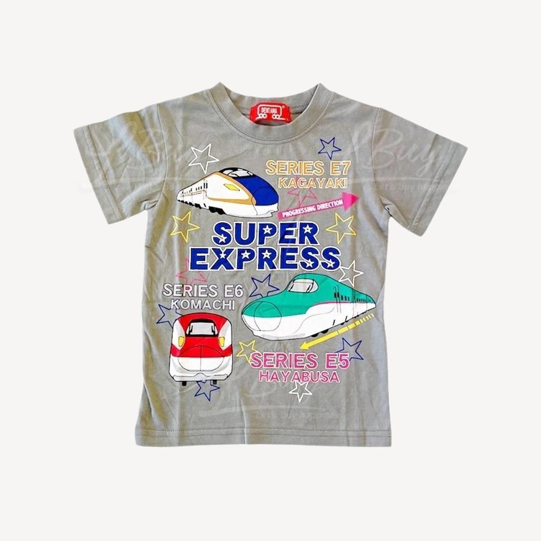 新幹線Short Sleeves Tee T-Shirt Grey