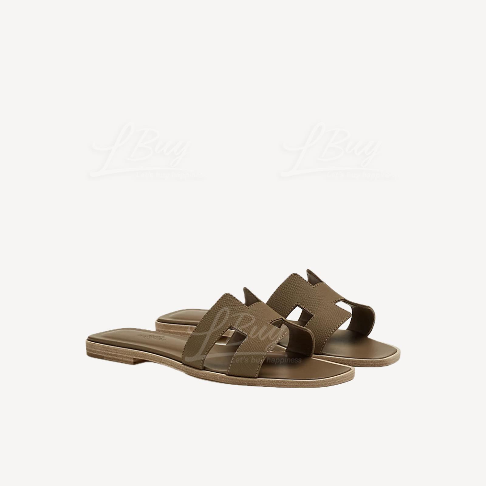 Hermes Oran Sandal Étoupe