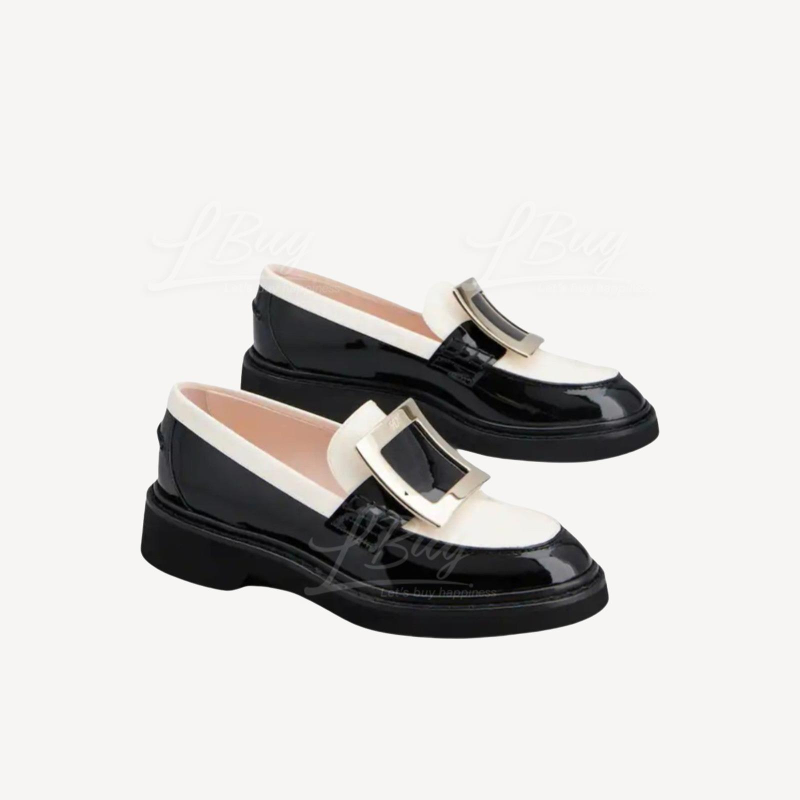 Roger Vivier Viv Rangers 金屬扣漆皮樂福鞋