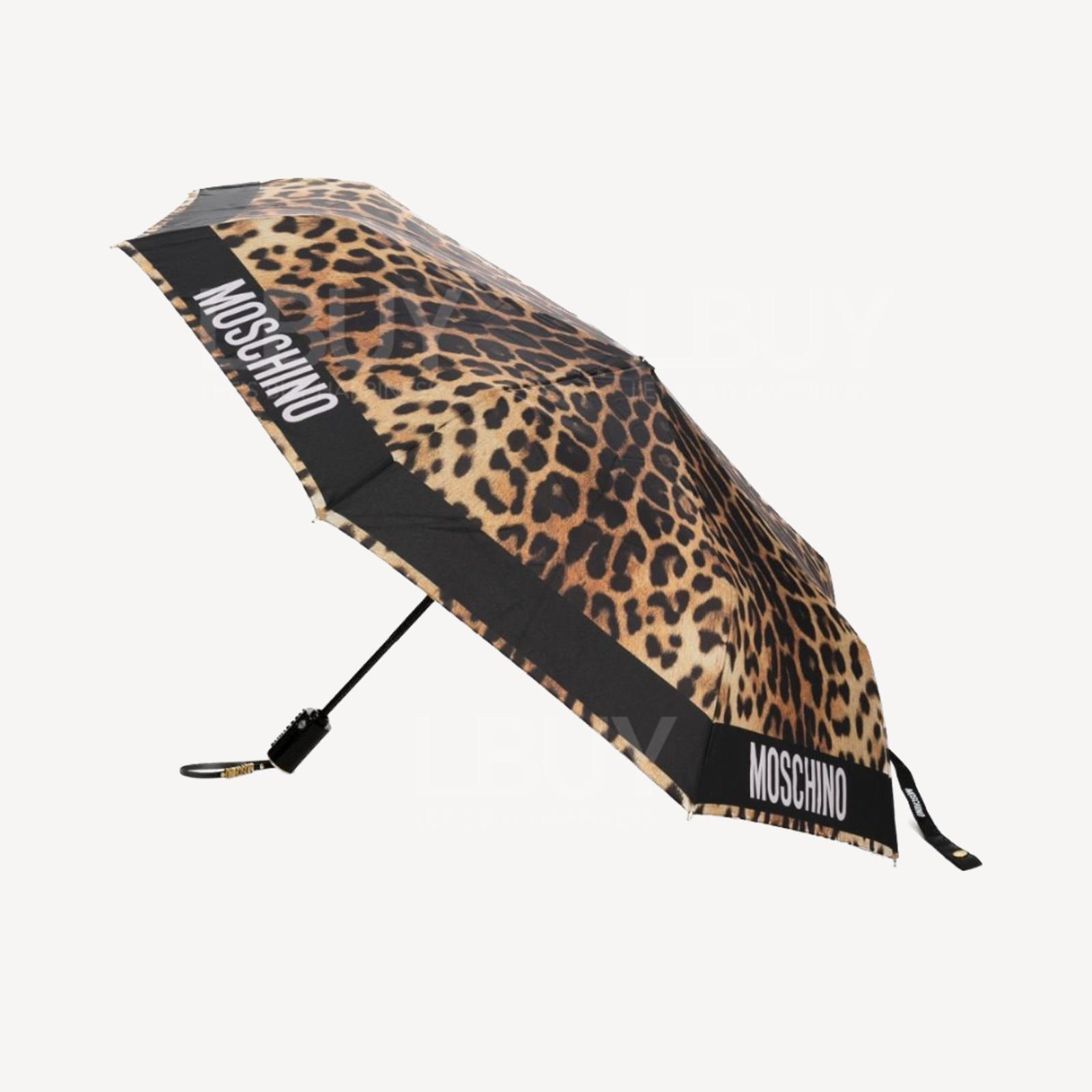 MOSCHINO 豹紋自動雨傘