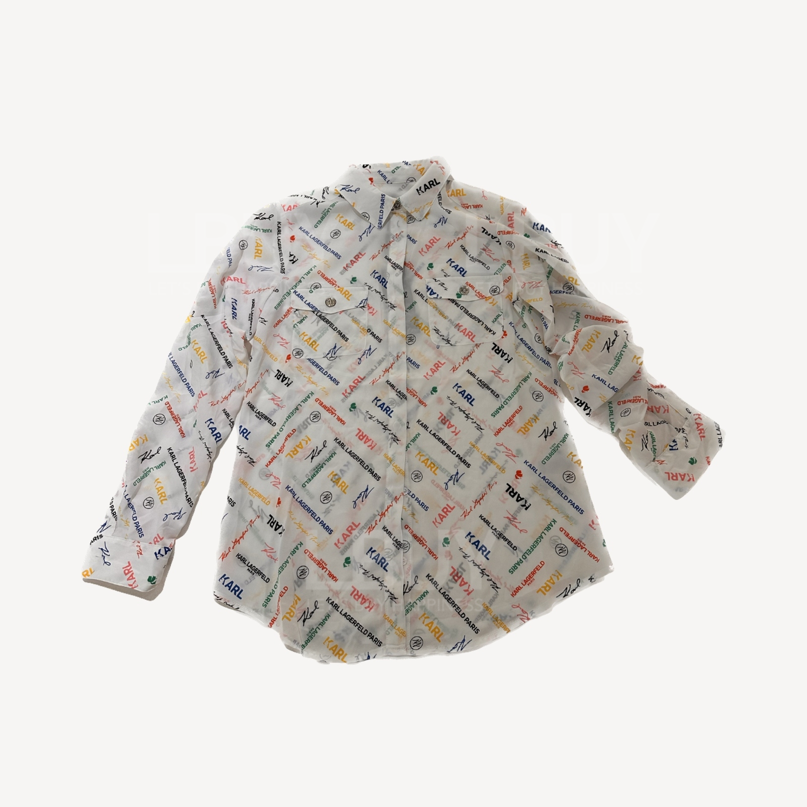 Karl Lagerfeld彩色字Logo 恤衫 衬衫