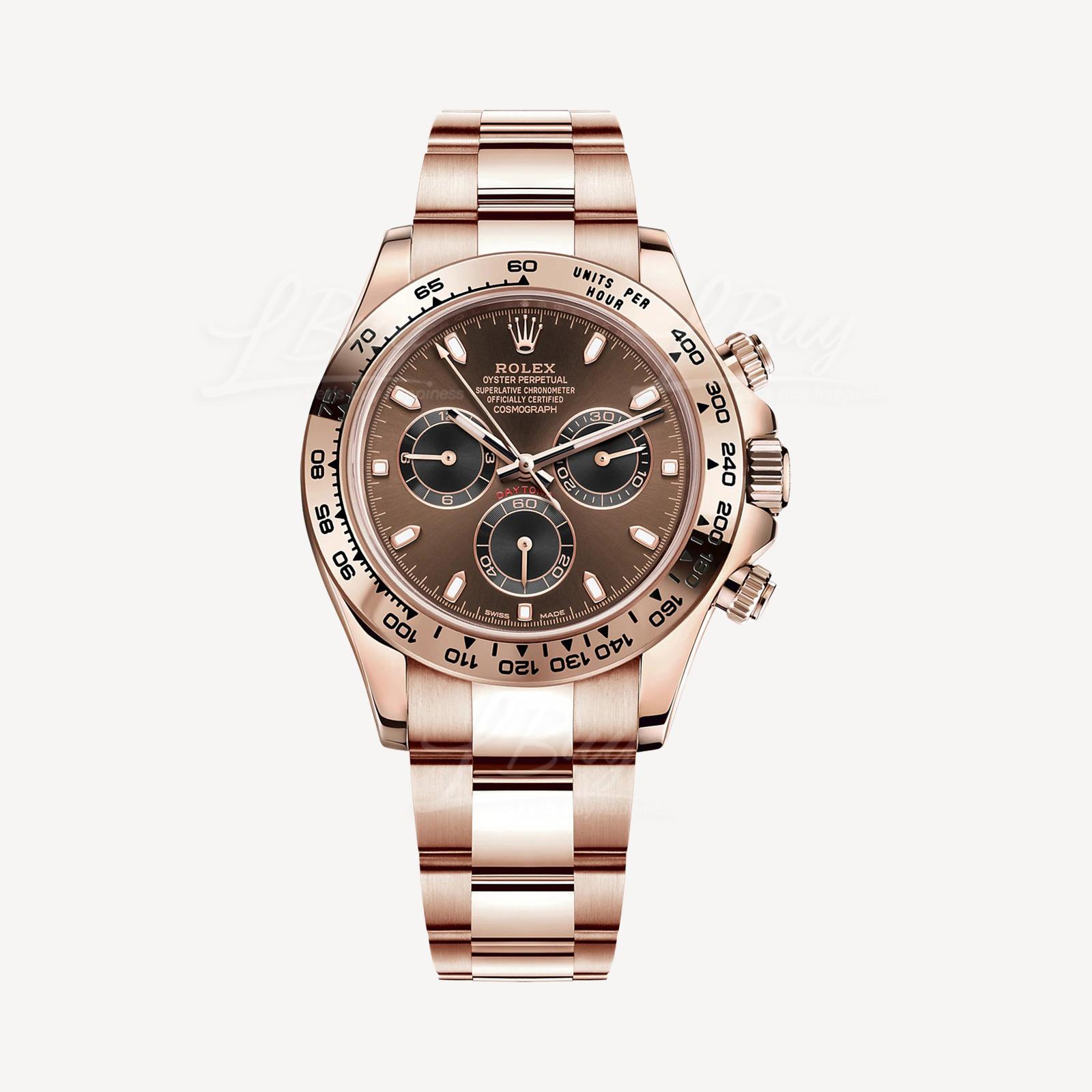 Rolex 116505 Daytona Everose Gold Chocolate Dial Watch