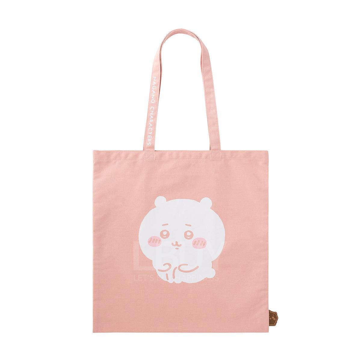 Chiikawa 粉色帆布购物袋 小可爱