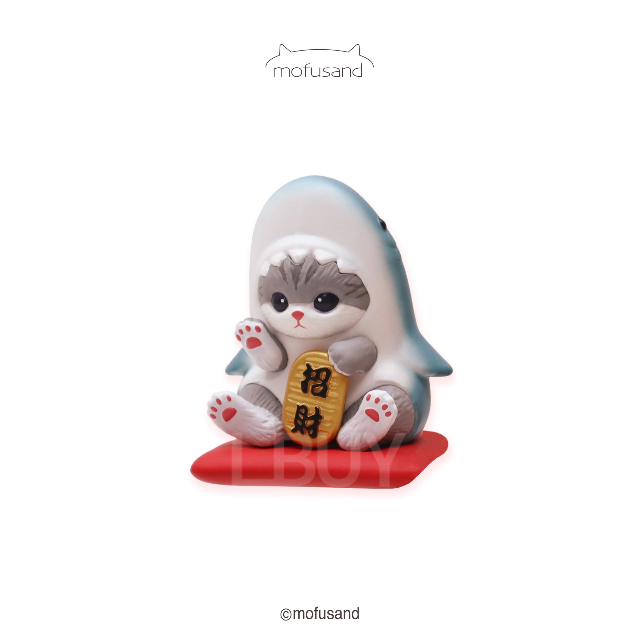 Mofusand貓福珊迪招財公仔 鯊魚款