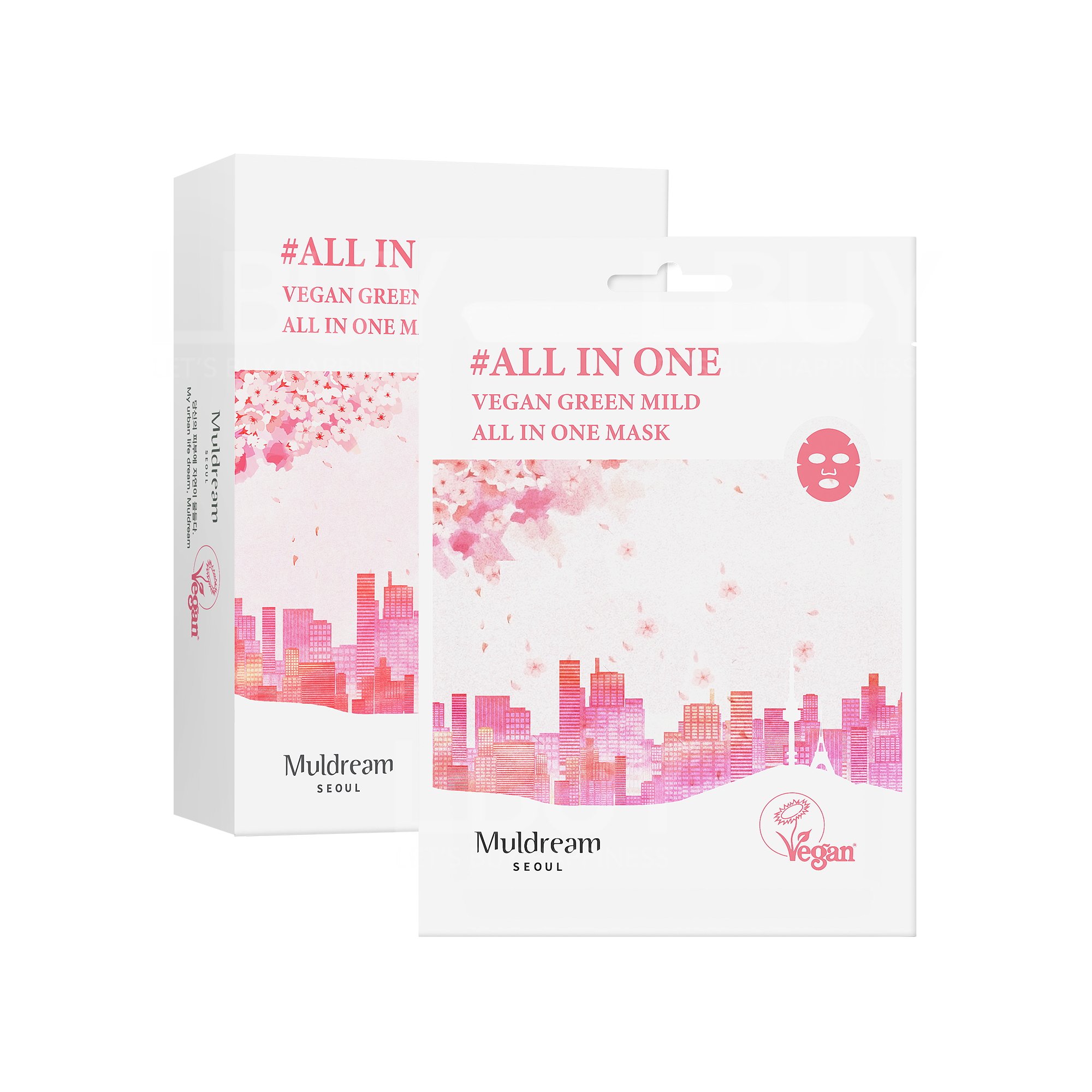 Muldream Vegan Green Mild All-In-One Mask 25ml x 10ea