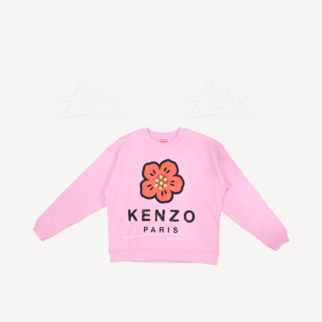 KENZO Boke Flower Ladies Sweatshirt Pink  Long Sleeve