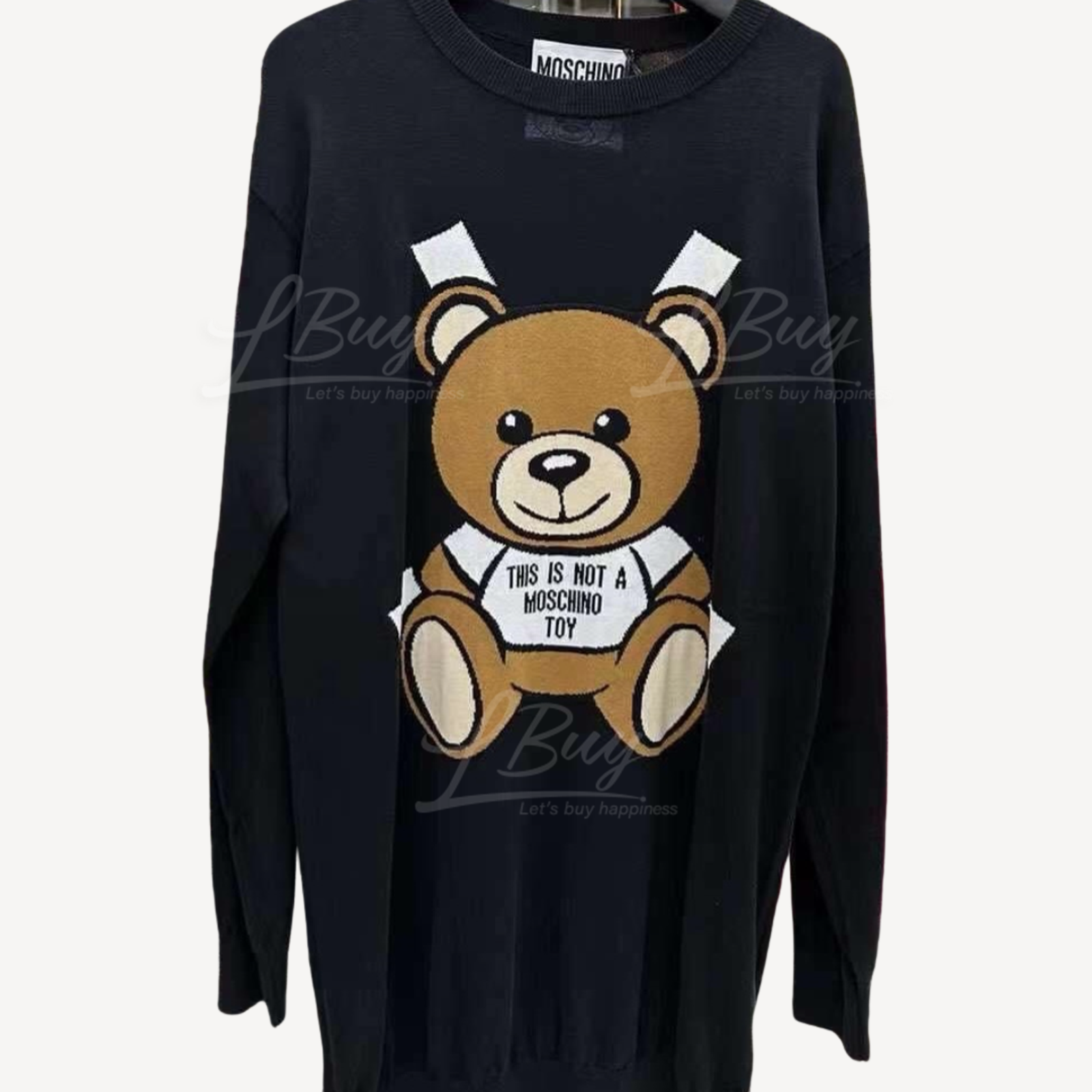 Moschino 交叉熊長毛衣