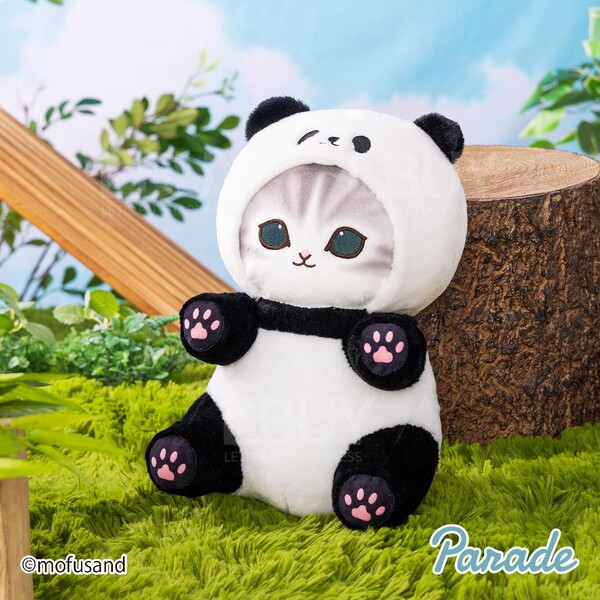Mofusand 30cm Wide Mofusand BIG Plush – Panda Cat & Red Panda Cat