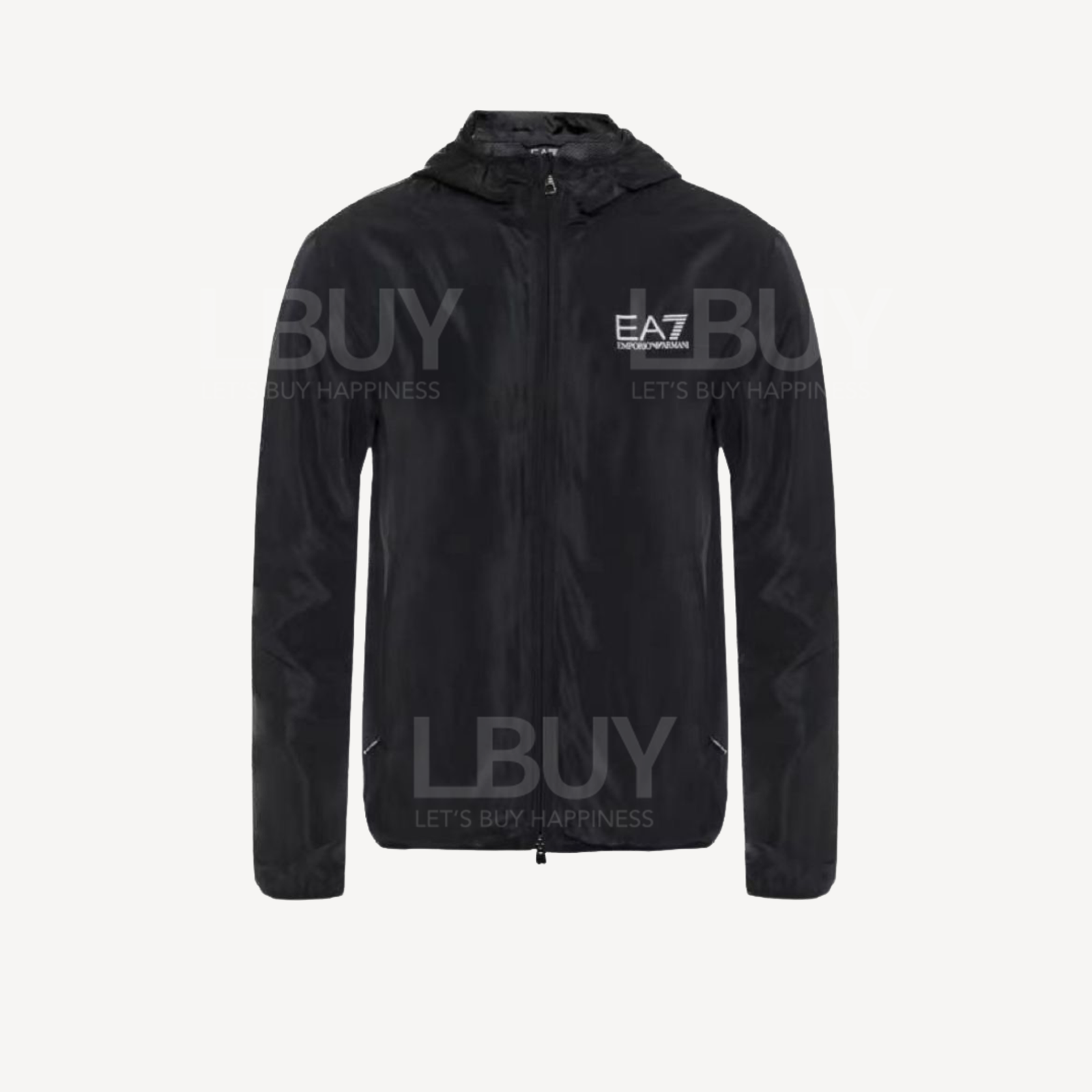 EA7 EMPORIO ARMANI 黑色男士风衣