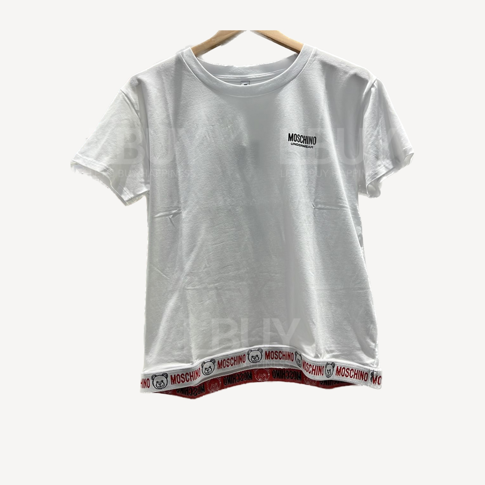 Moschino 橡筋熊仔變白色Tee