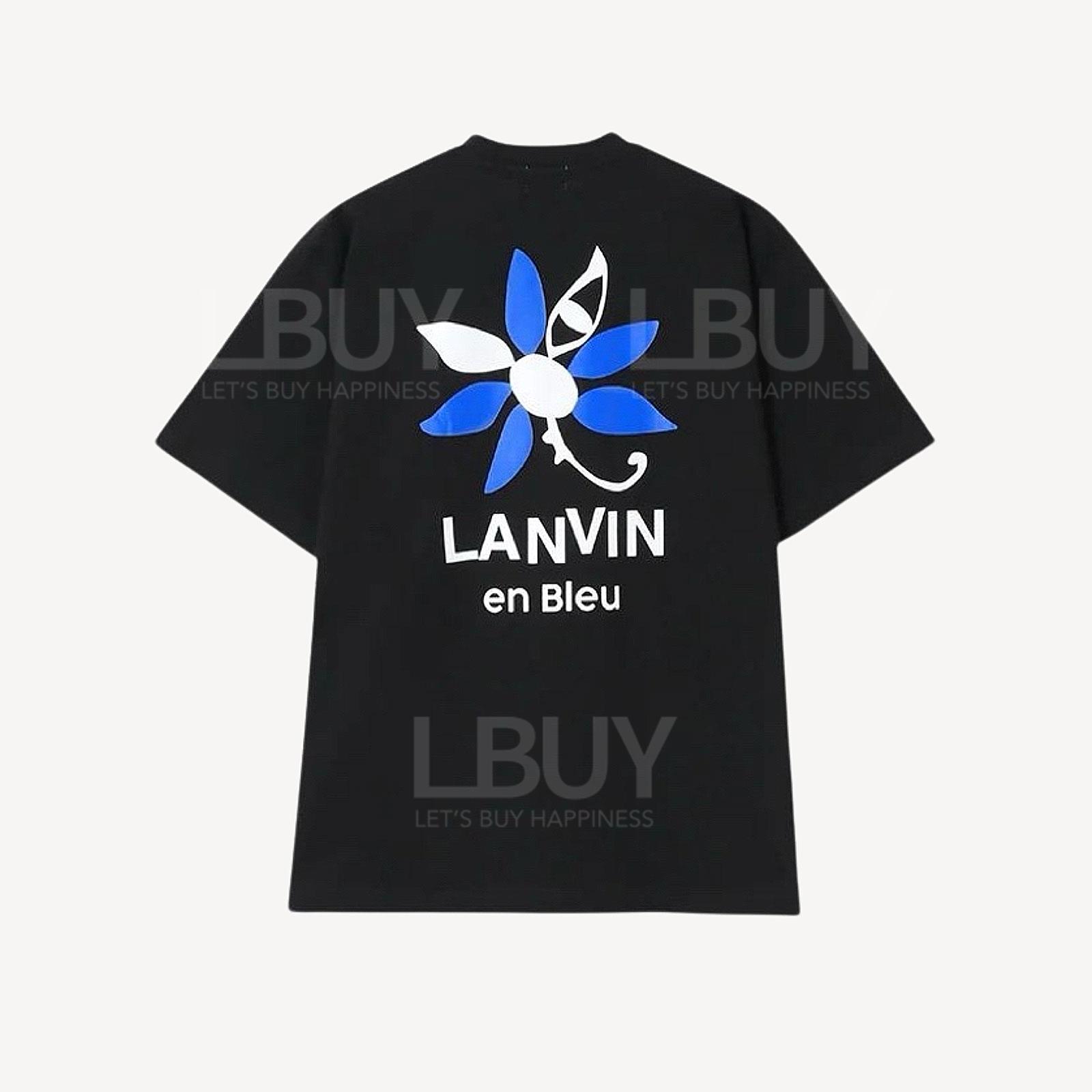 Lanvin eu Bleu Essential back print Marguerite T shirt