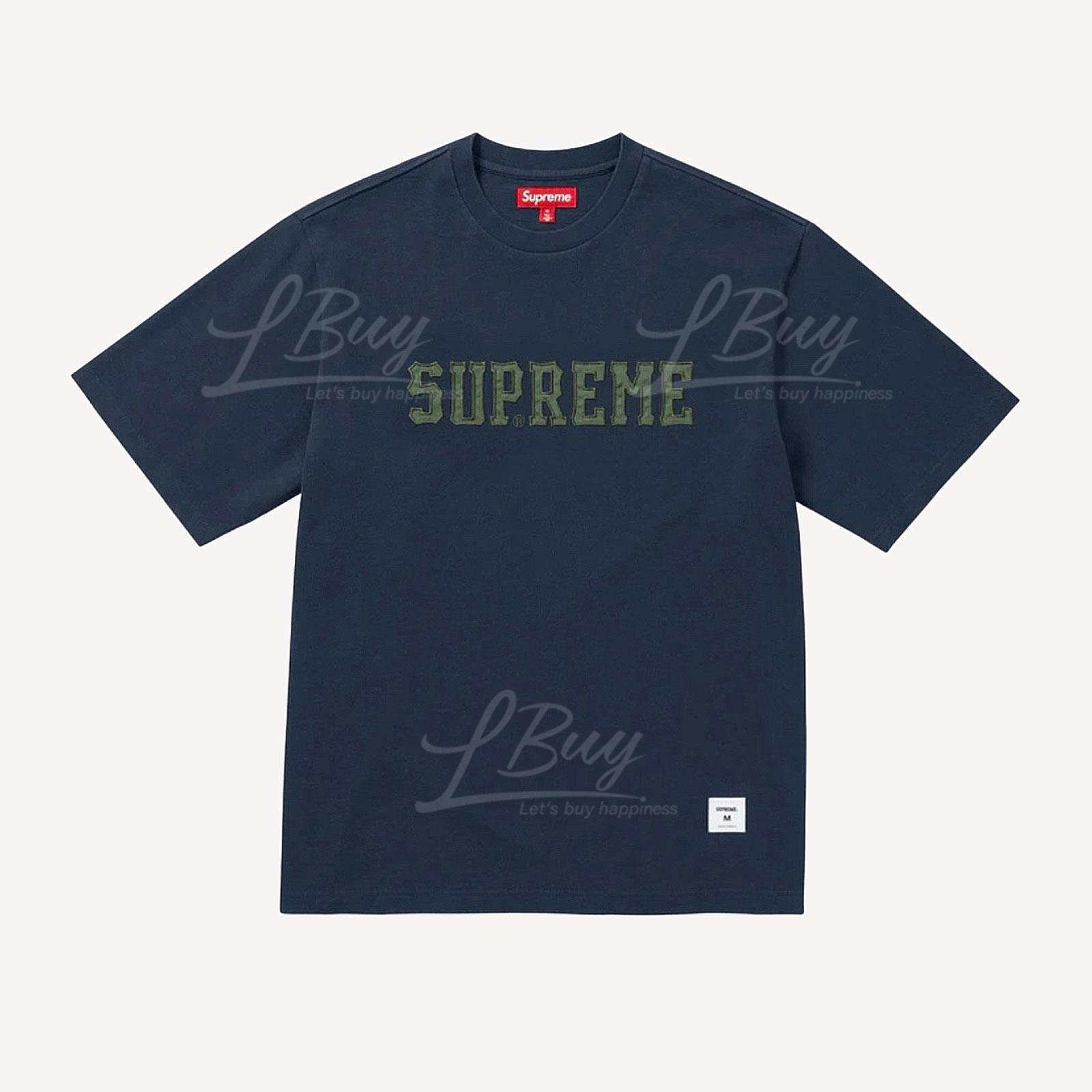 Supreme Twill Appliqué S/S Top XXL Black
