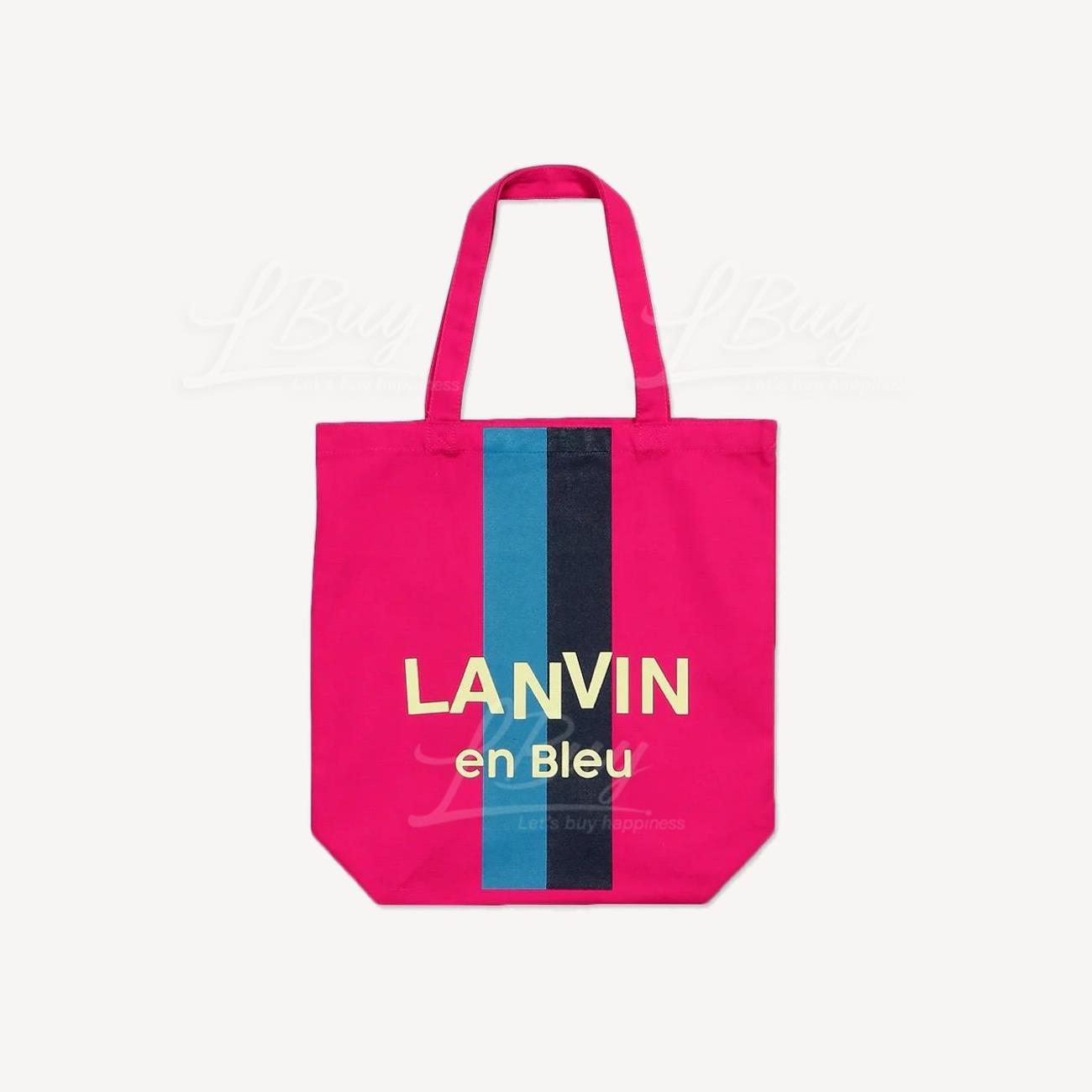 Lanvin eu Bleu Essential stripped tote bag