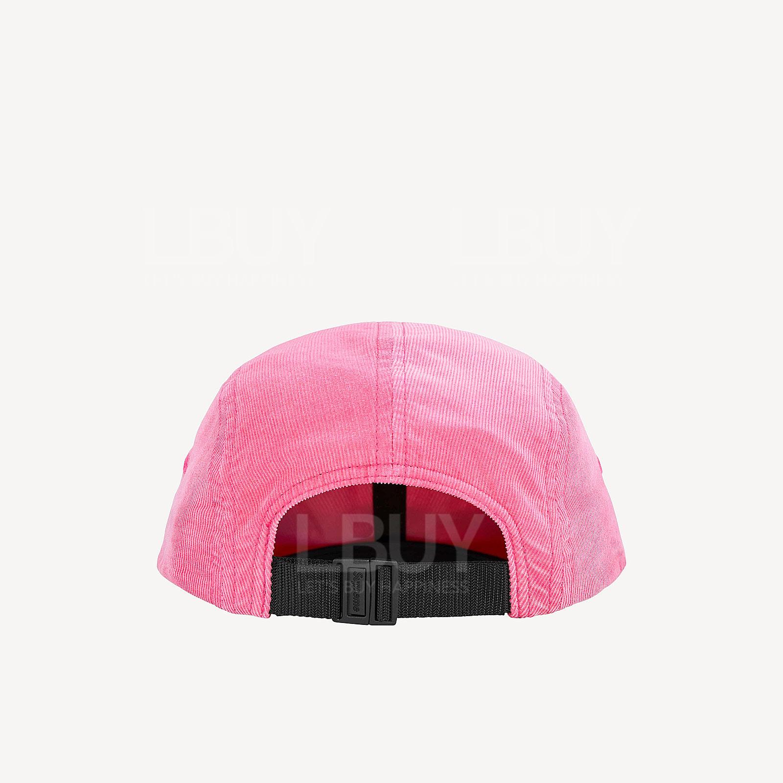 Supreme-Supreme Corduroy Pocket Camp Cap Pink